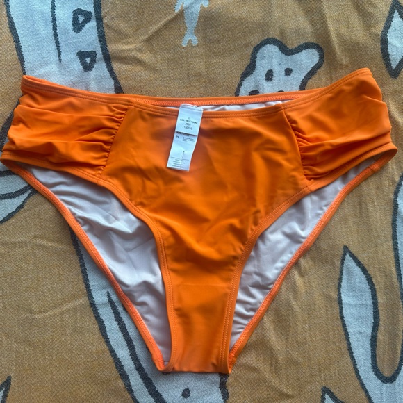 NWT CUPSHE Canteloupe Fizz Orange Bikini Set Bright Beach Vacation Island Resort - Picture 3 of 6